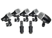 7-piece Drum Microphone Pack - three D29, two C9, one D19, one D10