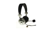 USB Stereo Headphones with Cardioid Condenser Microphone, 6ft USB Cable