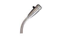 Cardioid Dynamic Microphone with DPDT Push-to-talk Switch, 19″ Gooseneck, 2 3/4″ Flange and 6' Cable - Chrome - Not Assembled