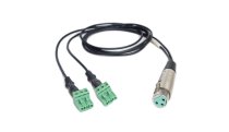 24″ Cable Terminated w/Professional 3-pin XLR-F and Phoenix-type Terminal Plug DSP Compatible