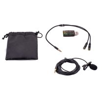 Professional Miniature Condenser Podcast/Streaming Lavalier Microphone