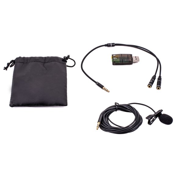 Professional Miniature Condenser Podcast/Streaming Lavalier Microphone