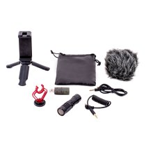 PodMaster™ Run-N-Gun™ PM3100 Professional Podcast/Streaming Shotgun Microphone.