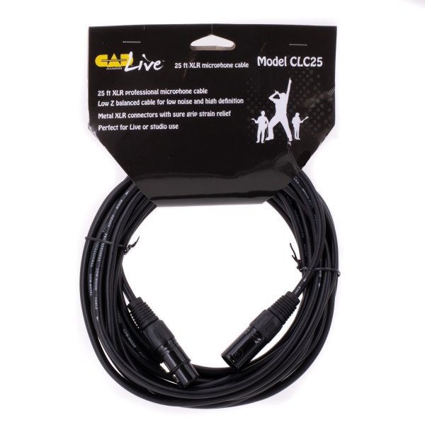 25 ft professional XLR microphone cable