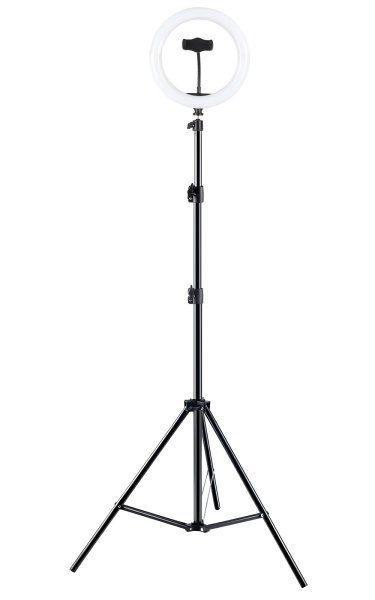 10" Light Ring with Telescoping Tripod Stand and Phone Holder