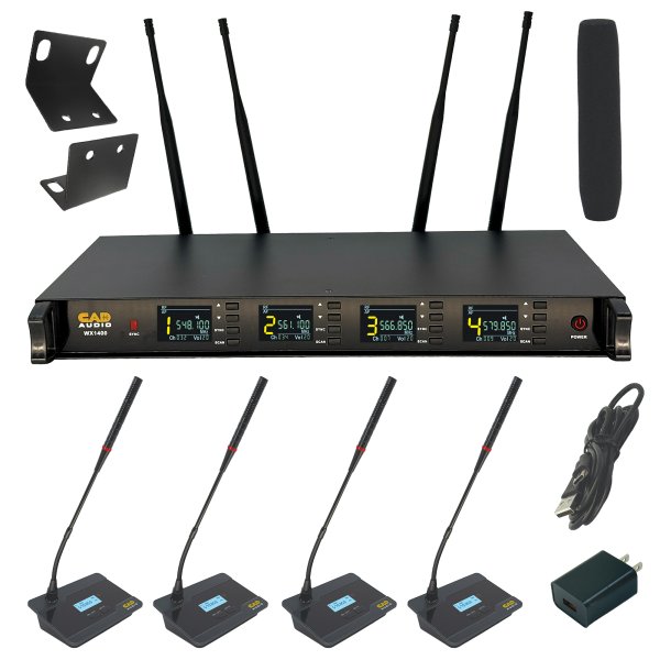 WX1400GN 4 Channel WIreless Conferencing Microphone System