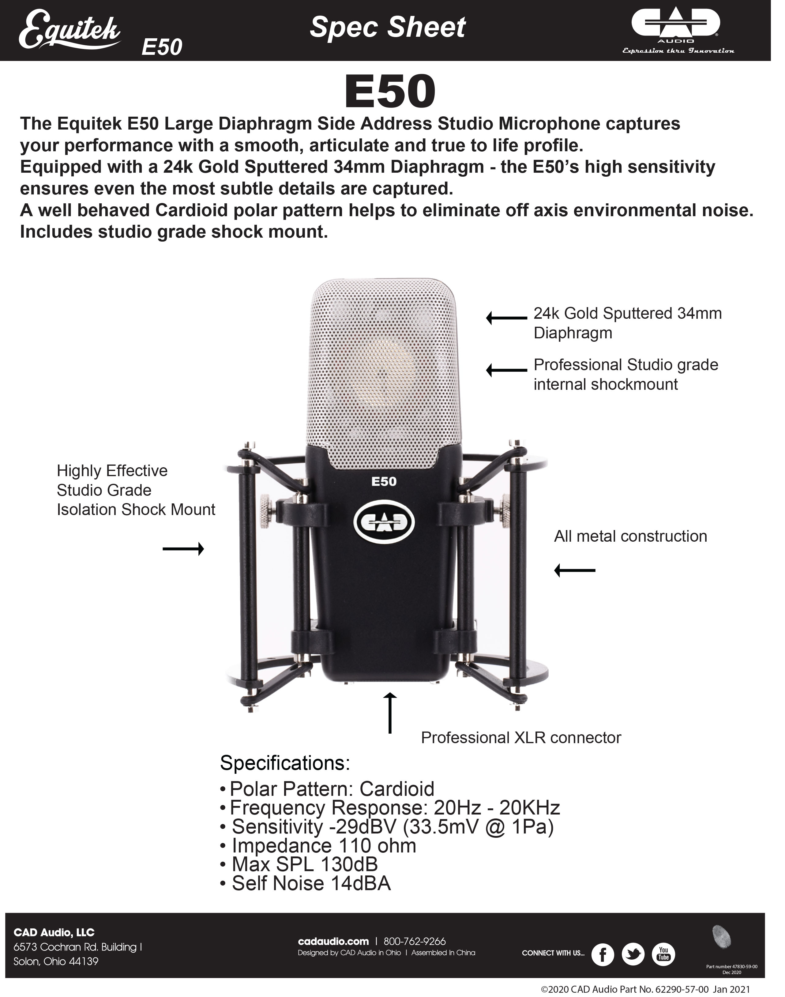 E50 | CAD AUDIO - The Brand Used by Professionals